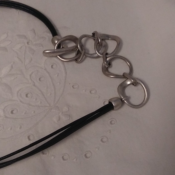 Silver Pendant Multi Cord Necklace Premier Design - Picture 3 of 5